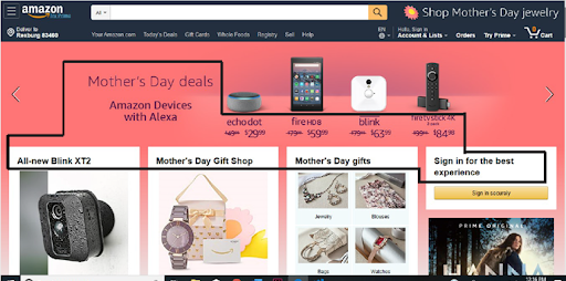 Screen shot illustrating typography in use
